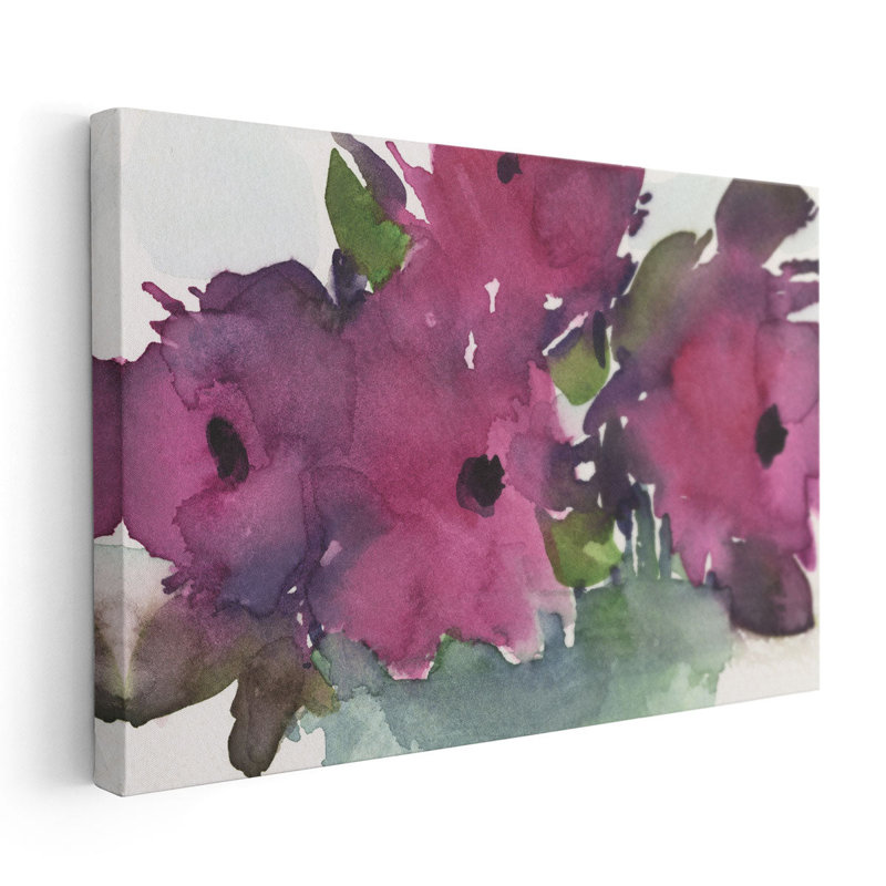 Floral Pretty II - reproduction d'art sur toile, H 20 po x l 30 po
