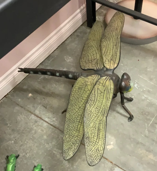 Brieah Dragonfly Insect Over Sized Statue