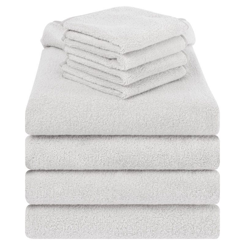 Serviettes de bain 100% coton, Gris
