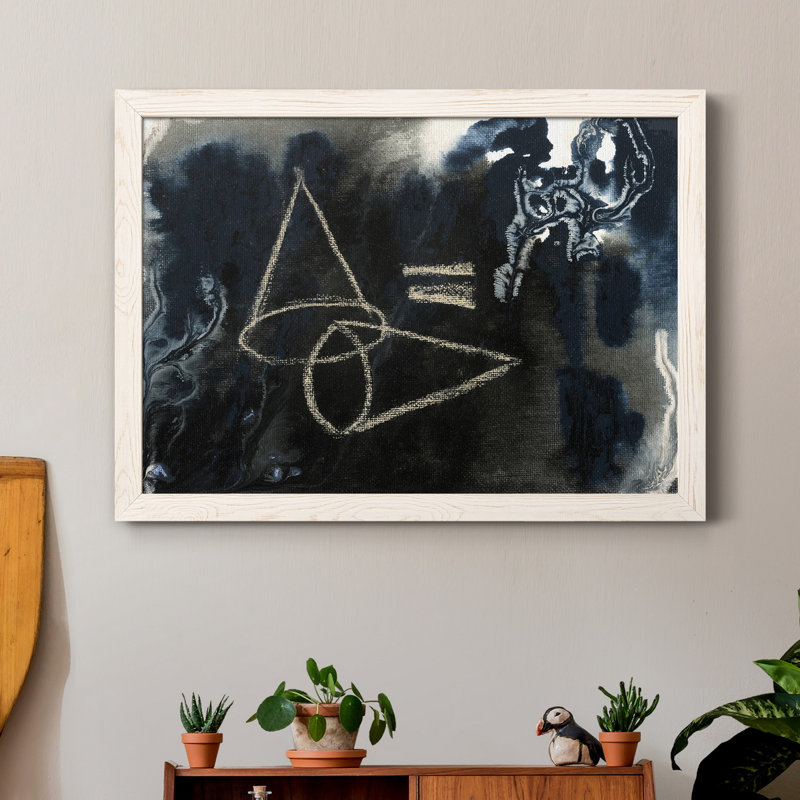 Cone Equation - Reproduction d'art graphique sur toile encadrée, H 31 po x l 44 po x P 1 po, Cadre blanc