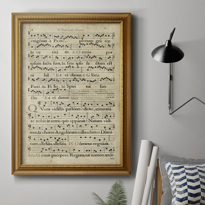 Vélin Songbook III, toile encadrée de qualité supérieure - prête à être accrochée, L 16 po x H 20 po