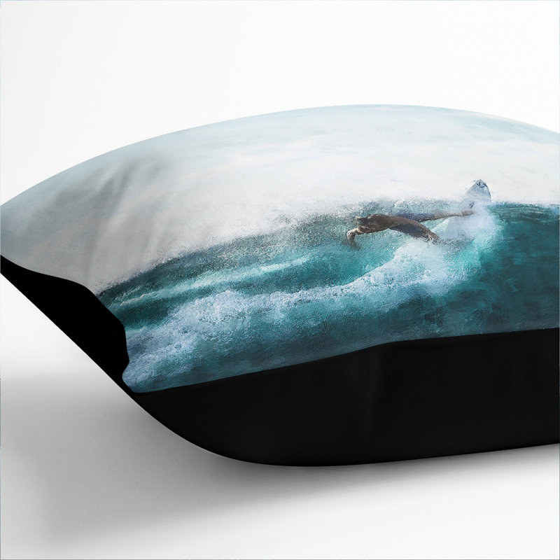 Square Cushion, 40cm H x 40cm W x 15cm D, Black