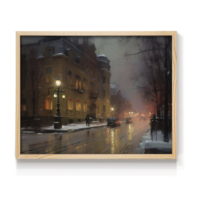 Chirstmas Art-CCCLXX -Framed Print - Restickable, H 11 po x l 14 po, Naturel