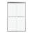 Shower Door 48" W X 76"H Semi-Frameless Bypass Sliding Shower Enclosure, 5/16 In. (8Mm), Brushed Nickel