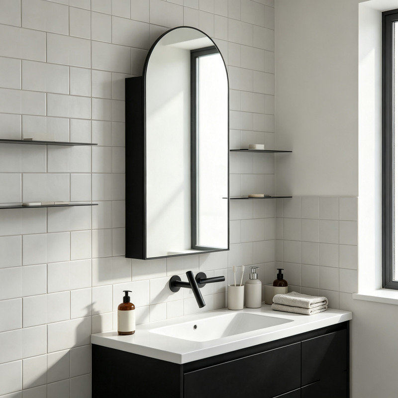 W H Medicine Cabinet Mirror