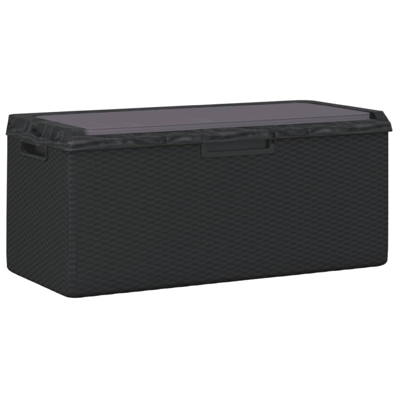Boîte de rangement pour l'extérieur, gris anthracite, métal, 49 po
