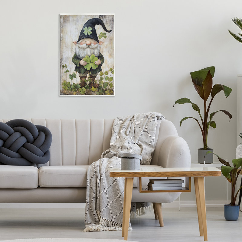 Plaque murale gnome Cottage, design par Tina LeCour, H 19 po x l 13 po