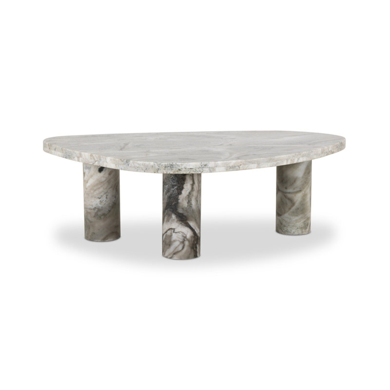 Moraga 3 Legs Coffee Table, Sage Onyx, 15" H x 25.5" L x 36" W