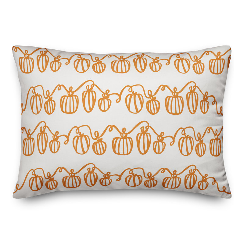  Housse et insert de coussin rectangulaire Pumpkin Doodle