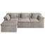 Canapé modulaire en nuage de 112 po avec repose-pieds profond Bonord-959590332