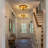 2-Light Drum Ribbed Glass Flush Mount-469465022