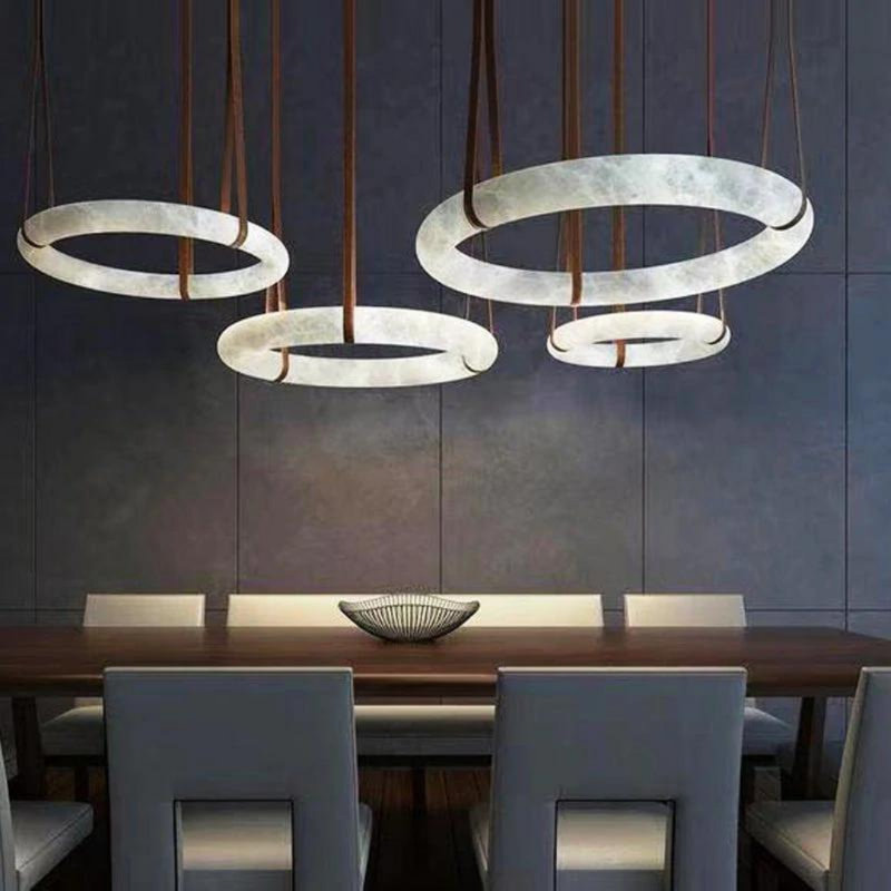 Grubb 3 - Light White Geometric Pendant