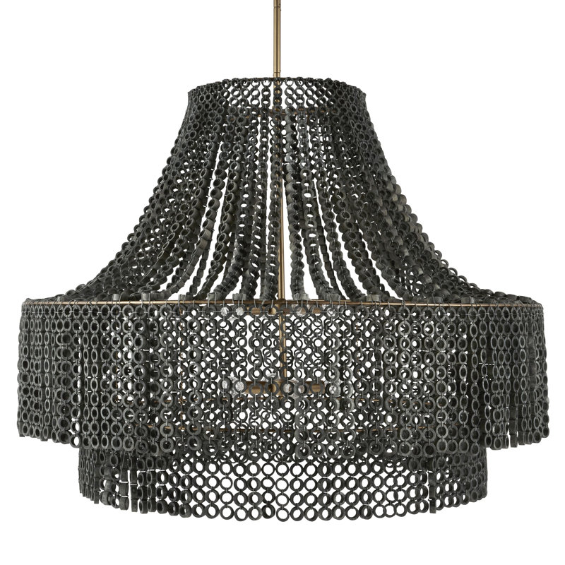 Hannie Large Chandelier, Gray Wash