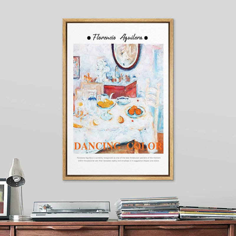 Signe, reproduction d'art sur toile encadrée Florencio Aguilera, H 24 po x l 16 po, Brun