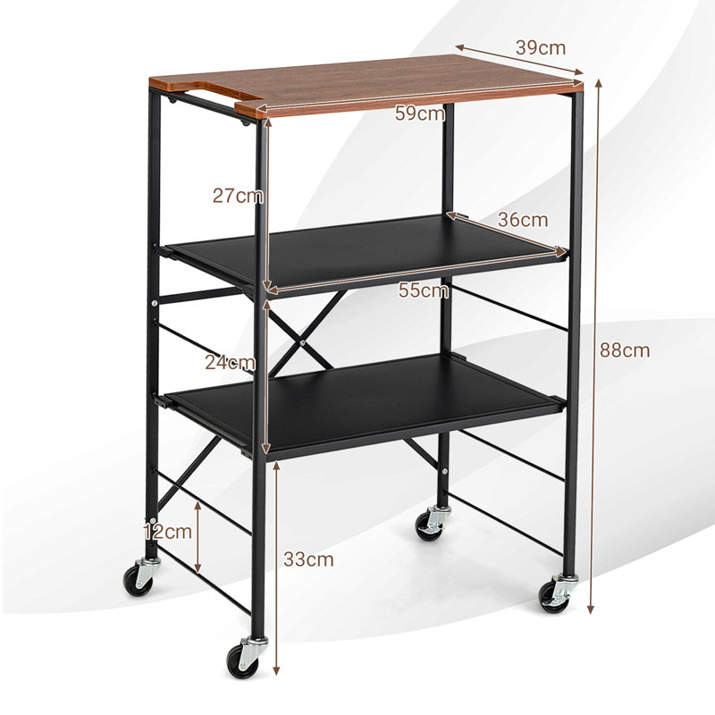 Bacchus Metal Bar Cart