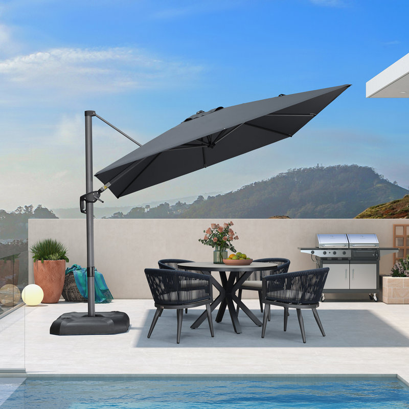 274cm Cantilever Parasol, Grey