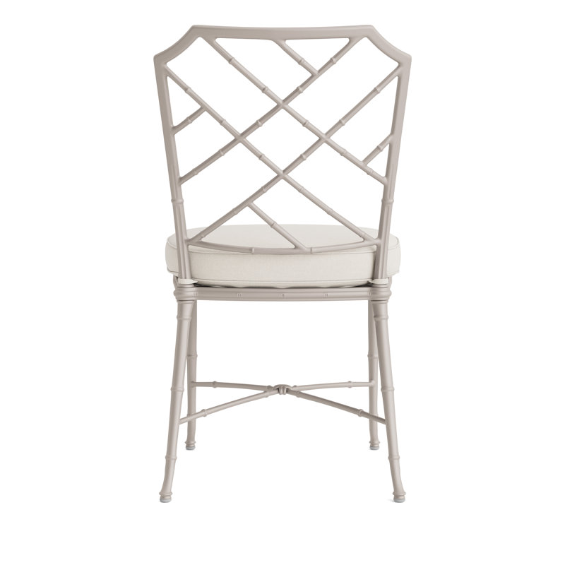 Calcutta Outdoor Dining Side Chair, Fusion Natural, Tan, Dove Smooth