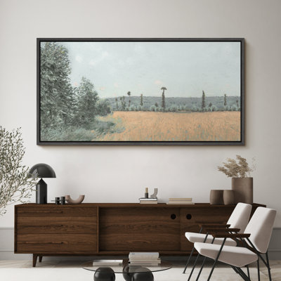 Rustic Countryside " Rustic Fields Countryside Landscape Modern Art Calm Warm Extra Large Artwork Pictures "