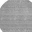 Tapis rond 8 po gris et argent