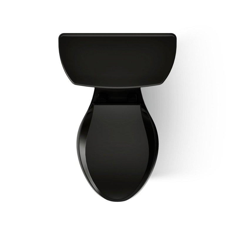 Highline Elongated Two-Piece toilet, Black, No, Left-Hand
