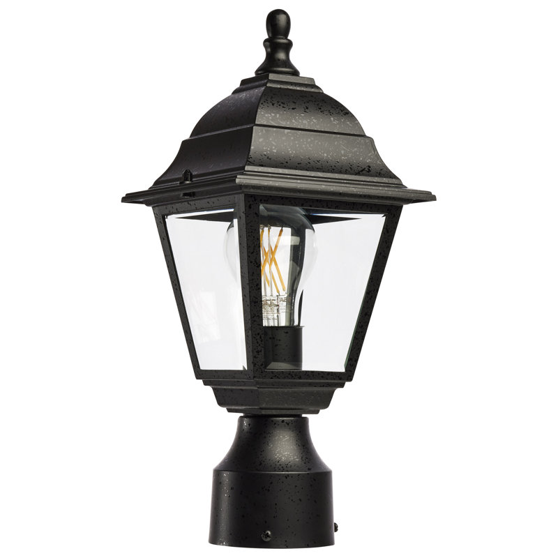 Monmouth Transparent Lantern Head, Textured Black