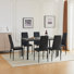 4 - Person Dining Table Set Pvc Marble Top