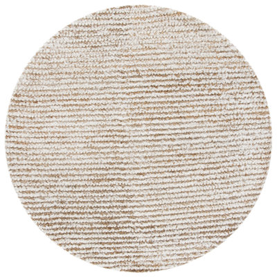 Tapis blanc / beige en acrylique Delane