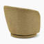 Temecka Retro Upholstered Cocoon Tub Swivel Accent Armchair - Simple and Sleek Style-20242982