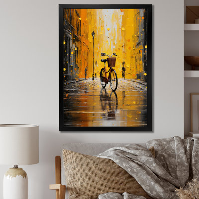 " Bicycle Urban Rhythm Pointillism "