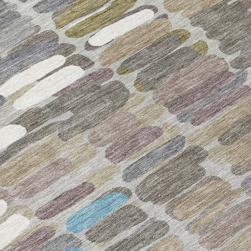 Machine Washable Indoor/Outdoor Chantille ACN2349 Abstract Rug, Rectangle 5' x 7'6"