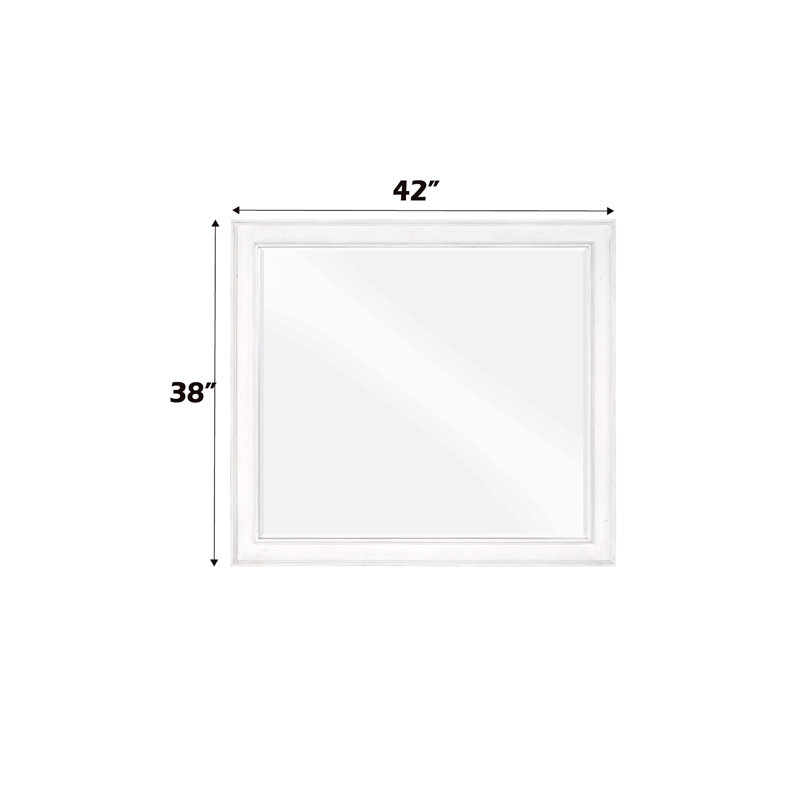 Katia Weathered White Finish Mirror