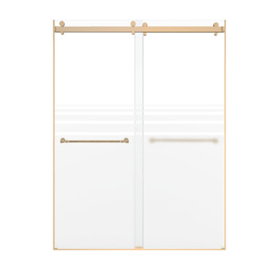 Brooklyn 58" W x 80" H Hinged Frameless Shower Door