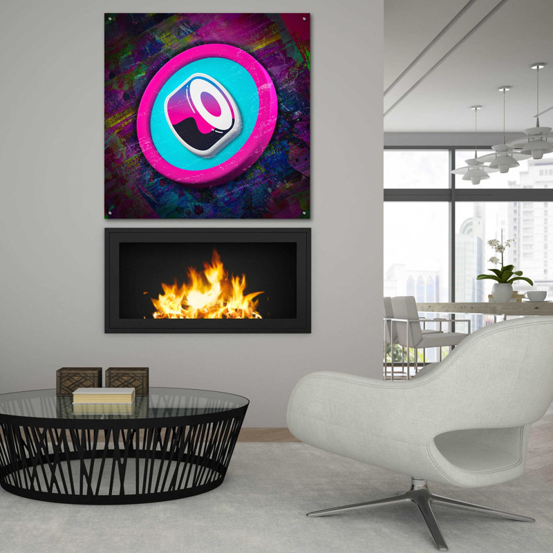 «Sushi Crypto» par Epic Art Portfolio, art mural en verre acrylique, H 36 po x l 36 po x P 0,2 po