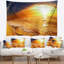Photographie plage tropicale au coucher du soleil tapisserie-28484314