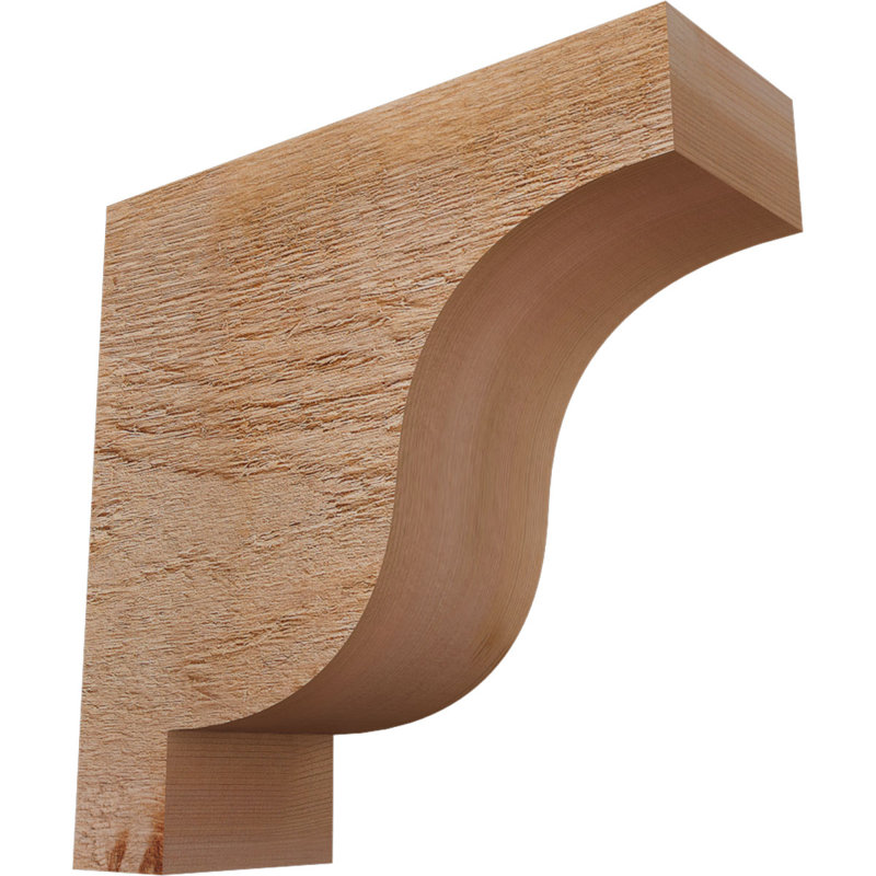 Newport Corbel, H 12 po x l 4 po x P 12 po, Cèdre rouge, Sciage brut