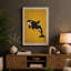 Leaping Orca Mid-Century - Wrapped Canvas-318237569-318237574