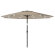 Pure Garden 10' Patio Market Umbrella with Lights - Outdoor Solar LEDs - UV Protection LED Umbrella