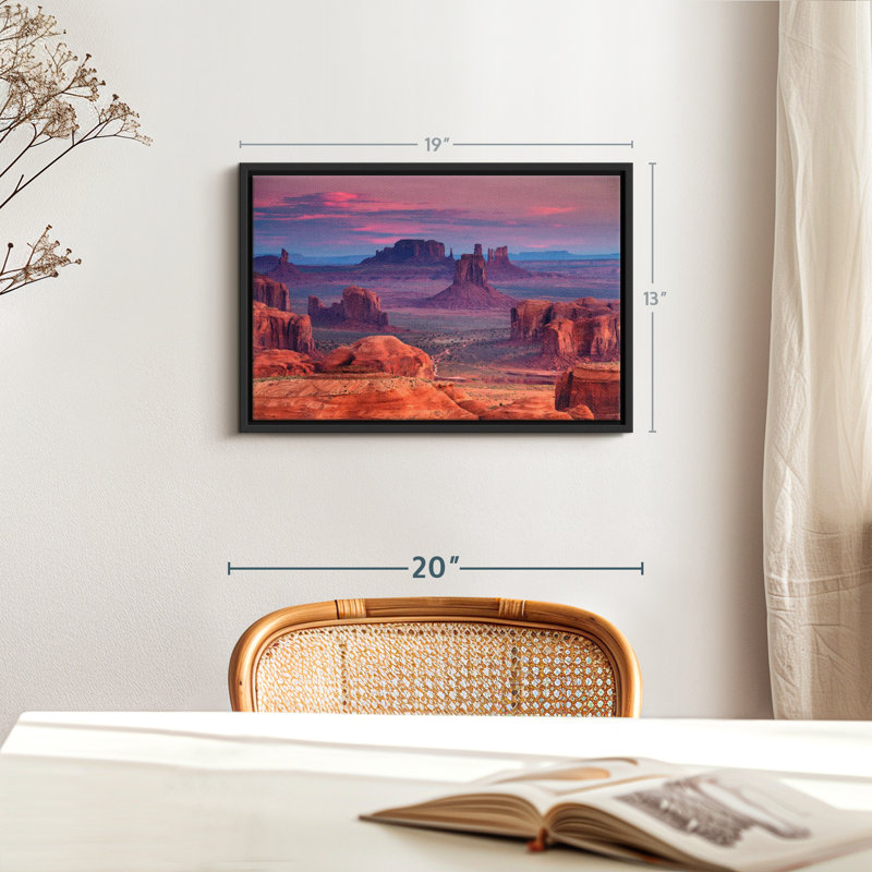 «Monument Valley Desert Landscape Wall Art», H 13 po x l 19 po