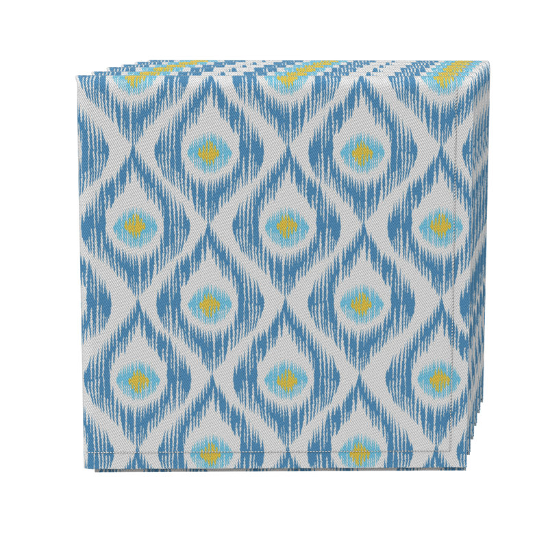 Cotton Twill Ikat Square Napkin