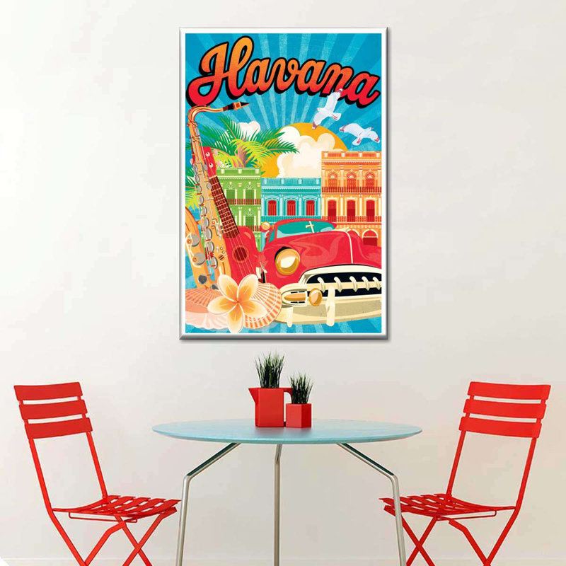 Impression sur toile, impression rétro sur toile, H 48 po x l 32 po x P 1 po