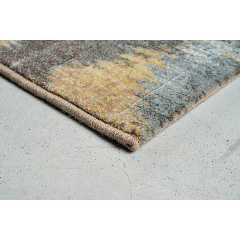 Galleria Grey/Blue/Orange Rug, Rectangle 120 x 170 cm