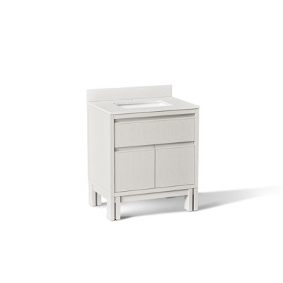 Meuble-lavabo avec lavabo et comptoir en quartz Solive
