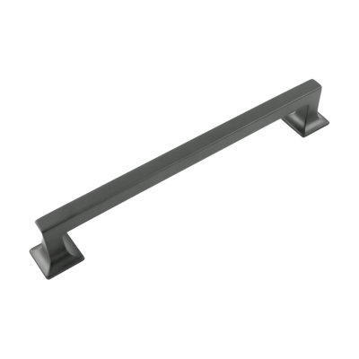 Studio Collection Handle Pull - 8-13/16" Center to Center Cabinet Pull Matte Black - Transitional Hardware for Drawers & Cabinets