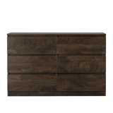 Versatile Multi-Drawer Storage Cabinet: Sideboard, Dresser, and Buffet with 6-Drawer Design