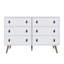 Commode double 6 tiroirs l 53,7 po -71014185