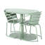Bistro de patio pour l'extérieur - Fer, bleu sarcelle mat, 2 chaises et table pour la construction en fer de jardin, extérieur-880510378