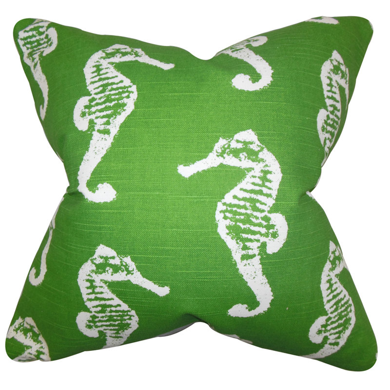 Square Pillow Cover & Insert, Green