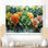 Albury Spring Symphony Garden of Echeveria Elegans Succulent III - Art mural succulent