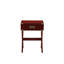 Table d'appoint carrée rouge - construction et poids de 19,05 lb, hauteur du plateau: 24 po-1372409873