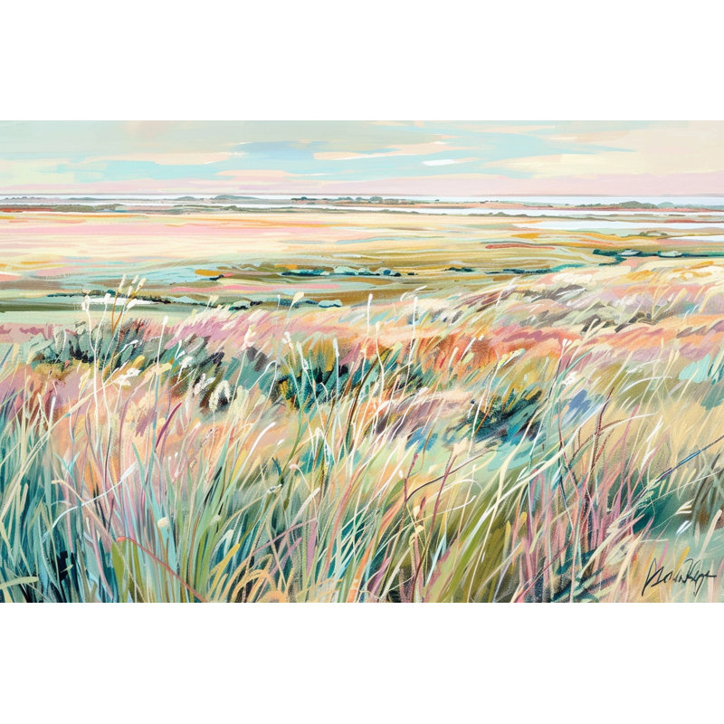 Art mural sur toile Golden Meadow, L 36 po x H 24 po x P 1,5 po